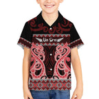 Kia Ora New Zealand Hawaiian Shirt Maori Language Week Whero Taniko Motif - Aussie Hoodie