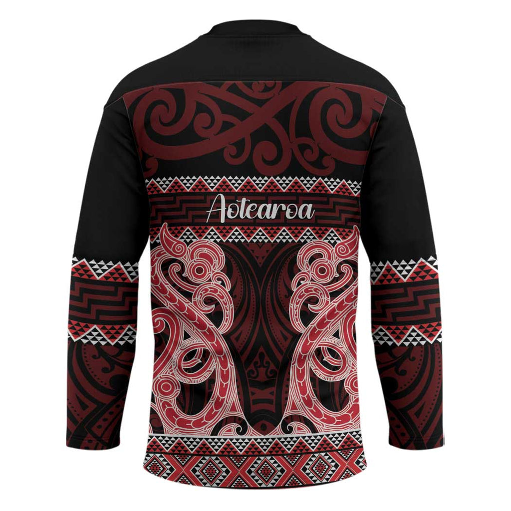 Kia Ora New Zealand Hockey Jersey Maori Language Week Whero Taniko Motif - Aussie Hoodie