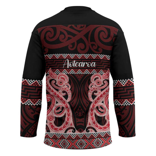 Kia Ora New Zealand Hockey Jersey Maori Language Week Whero Taniko Motif - Aussie Hoodie