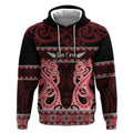 Kia Ora New Zealand Hoodie Maori Language Week Whero Taniko Motif - Aussie Hoodie
