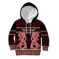 Kia Ora New Zealand Kid Hoodie Maori Language Week Whero Taniko Motif - Aussie Hoodie