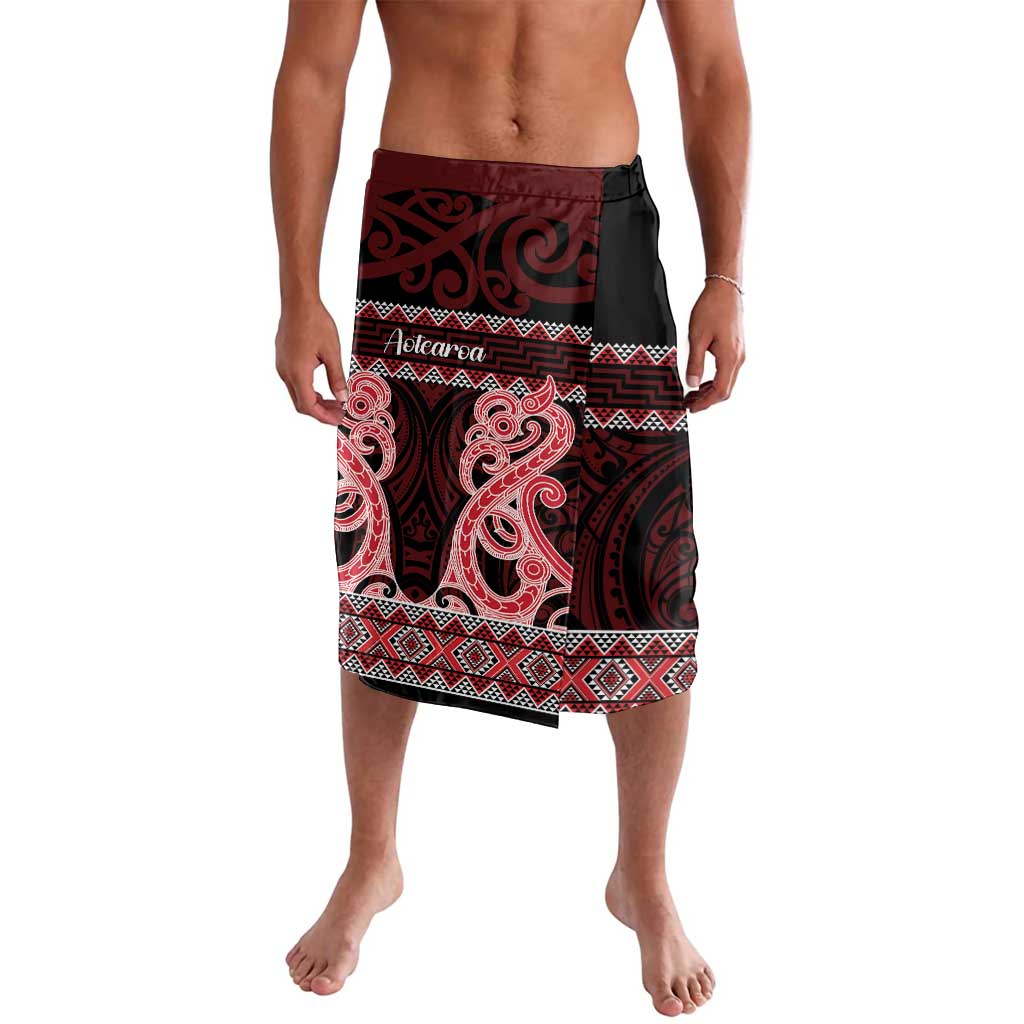 Kia Ora New Zealand Lavalava Maori Language Week Whero Taniko Motif - Aussie Hoodie