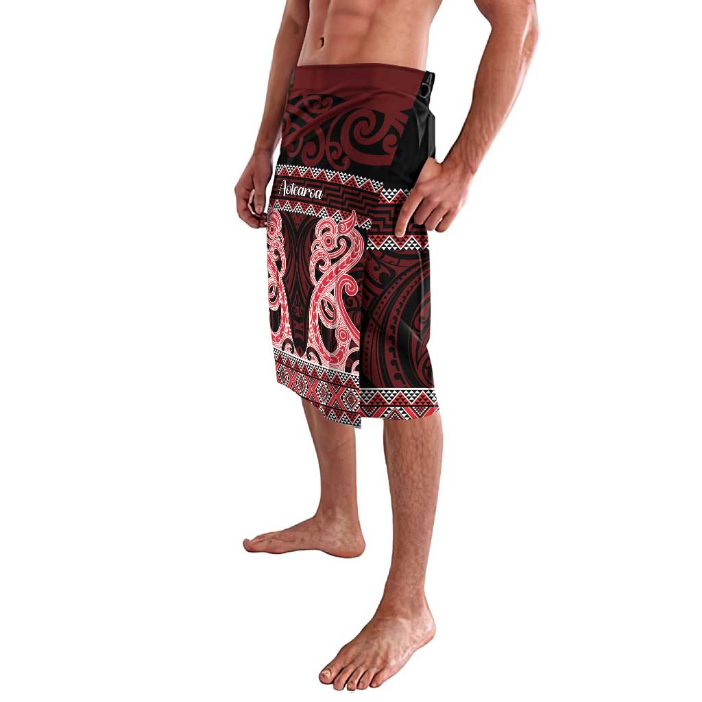 Kia Ora New Zealand Lavalava Maori Language Week Whero Taniko Motif - Aussie Hoodie