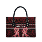 Kia Ora New Zealand Leather Bag Maori Language Week Whero Taniko Motif - Aussie Hoodie