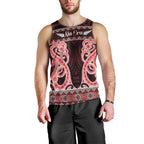 Kia Ora New Zealand Men Tank Top Maori Language Week Whero Taniko Motif - Aussie Hoodie
