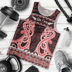 Kia Ora New Zealand Men Tank Top Maori Language Week Whero Taniko Motif - Aussie Hoodie