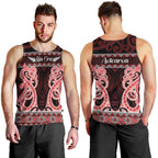 Kia Ora New Zealand Men Tank Top Maori Language Week Whero Taniko Motif - Aussie Hoodie
