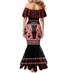 Kia Ora New Zealand Mermaid Dress Maori Language Week Whero Taniko Motif - Aussie Hoodie