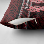 Kia Ora New Zealand Pillow Cover Maori Language Week Whero Taniko Motif - Aussie Hoodie