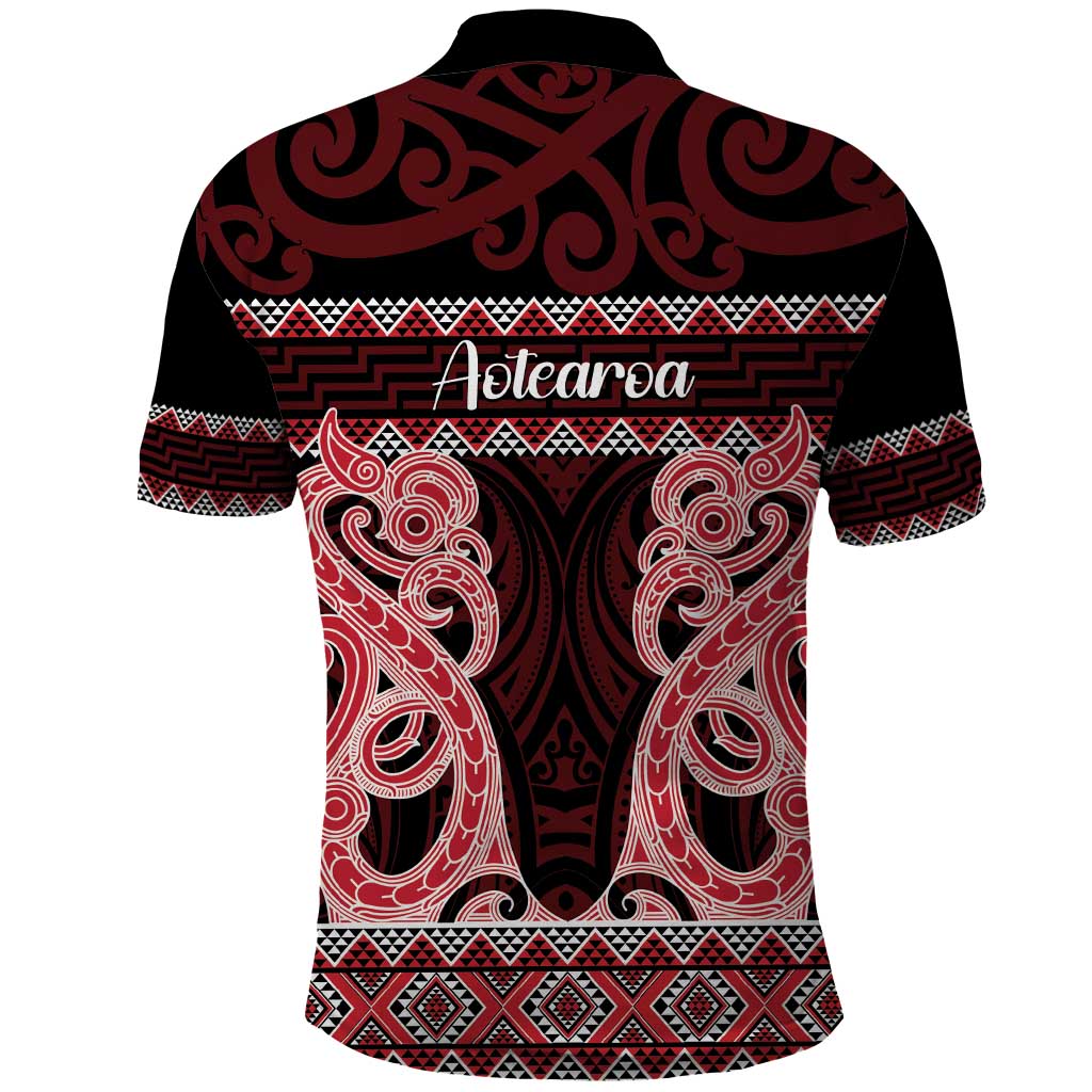 Kia Ora New Zealand Polo Shirt Maori Language Week Whero Taniko Motif - Aussie Hoodie