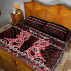 Kia Ora New Zealand Quilt Bed Set Maori Language Week Whero Taniko Motif - Aussie Hoodie