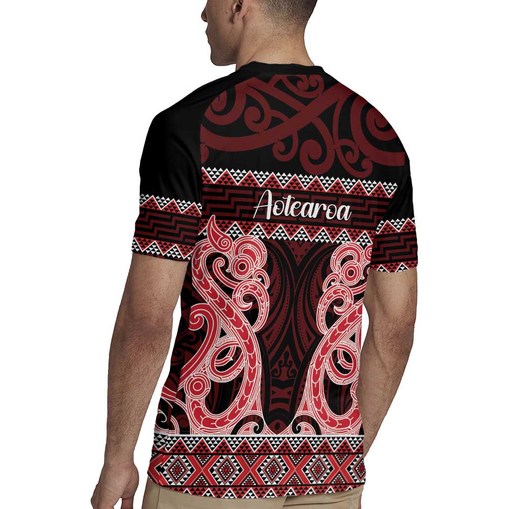 Kia Ora New Zealand Rugby Jersey Maori Language Week Whero Taniko Motif - Aussie Hoodie