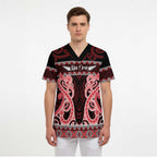 Kia Ora New Zealand Scrub Top Maori Language Week Whero Taniko Motif - Aussie Hoodie