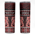 Kia Ora New Zealand Skinny Tumbler Maori Language Week Whero Taniko Motif - Aussie Hoodie