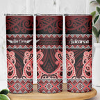 Kia Ora New Zealand Skinny Tumbler Maori Language Week Whero Taniko Motif - Aussie Hoodie