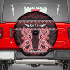 Kia Ora New Zealand Spare Tire Cover Maori Language Week Whero Taniko Motif - Aussie Hoodie