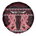 Kia Ora New Zealand Spare Tire Cover Maori Language Week Whero Taniko Motif - Aussie Hoodie