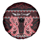 Kia Ora New Zealand Spare Tire Cover Maori Language Week Whero Taniko Motif - Aussie Hoodie