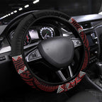 Kia Ora New Zealand Steering Wheel Cover Maori Language Week Whero Taniko Motif - Aussie Hoodie