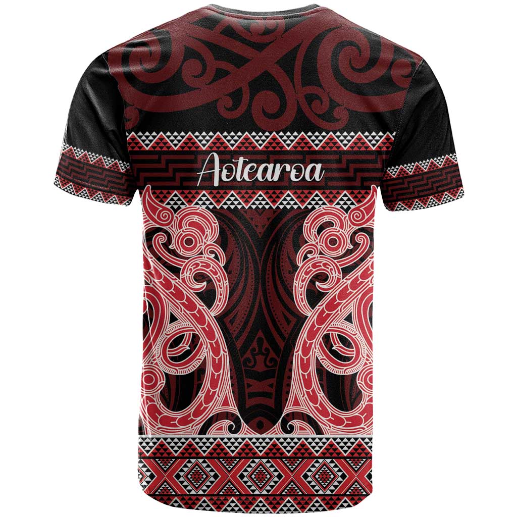 Kia Ora New Zealand T Shirt Maori Language Week Whero Taniko Motif - Aussie Hoodie