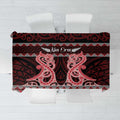Kia Ora New Zealand Tablecloth Maori Language Week Whero Taniko Motif - Aussie Hoodie
