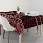 Kia Ora New Zealand Tablecloth Maori Language Week Whero Taniko Motif - Aussie Hoodie