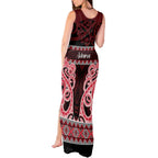 Kia Ora New Zealand Tank Maxi Dress Maori Language Week Whero Taniko Motif - Aussie Hoodie