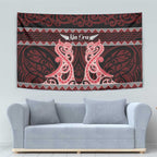 Kia Ora New Zealand Tapestry Maori Language Week Whero Taniko Motif - Aussie Hoodie
