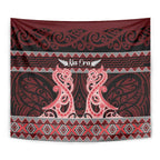 Kia Ora New Zealand Tapestry Maori Language Week Whero Taniko Motif - Aussie Hoodie