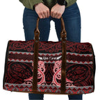 Kia Ora New Zealand Travel Bag Maori Language Week Whero Taniko Motif - Aussie Hoodie