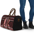 Kia Ora New Zealand Travel Bag Maori Language Week Whero Taniko Motif - Aussie Hoodie