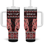 Kia Ora New Zealand Tumbler With Handle Maori Language Week Whero Taniko Motif - Aussie Hoodie