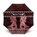 Kia Ora New Zealand Umbrella Maori Language Week Whero Taniko Motif - Aussie Hoodie