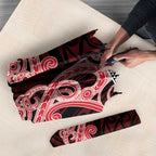 Kia Ora New Zealand Umbrella Maori Language Week Whero Taniko Motif - Aussie Hoodie