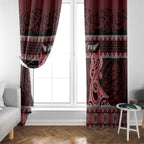 Kia Ora New Zealand Window Curtain Maori Language Week Whero Taniko Motif - Aussie Hoodie