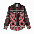 Kia Ora New Zealand Women Casual Shirt Maori Language Week Whero Taniko Motif - Aussie Hoodie