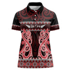 Kia Ora New Zealand Women Polo Shirt Maori Language Week Whero Taniko Motif - Aussie Hoodie