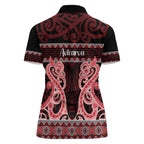 Kia Ora New Zealand Women Polo Shirt Maori Language Week Whero Taniko Motif - Aussie Hoodie