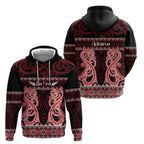 Kia Ora New Zealand Zip Hoodie Maori Language Week Whero Taniko Motif - Aussie Hoodie