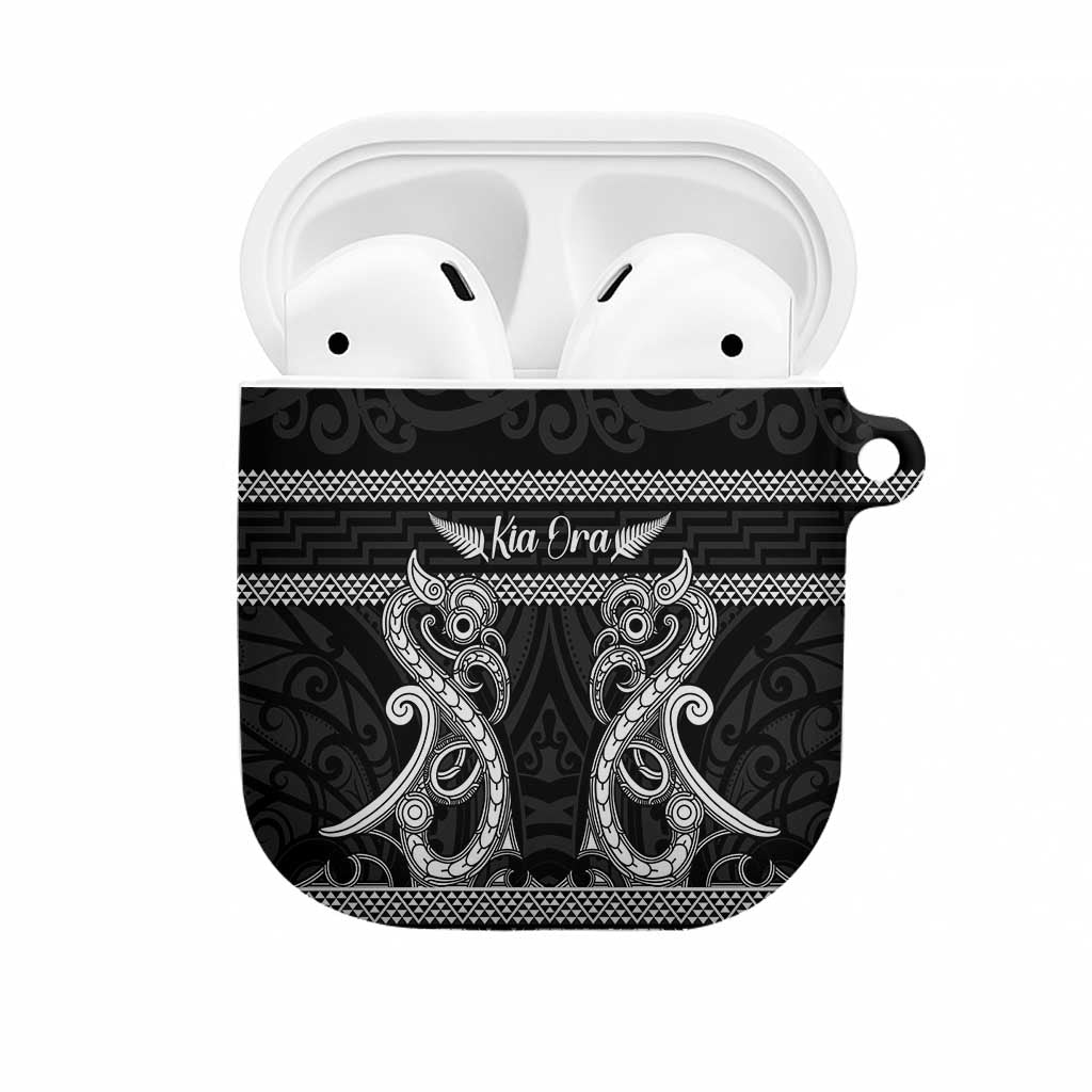Kia Ora New Zealand AirPods Case Maori Language Week Pango Taniko Motif - Aussie Hoodie