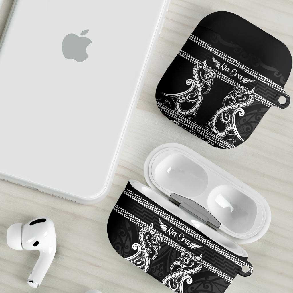 Kia Ora New Zealand AirPods Case Maori Language Week Pango Taniko Motif - Aussie Hoodie