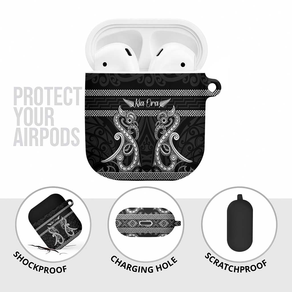 Kia Ora New Zealand AirPods Case Maori Language Week Pango Taniko Motif - Aussie Hoodie