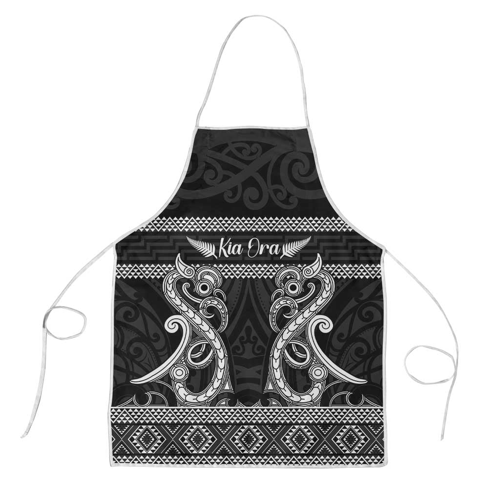 Kia Ora New Zealand Apron Maori Language Week Pango Taniko Motif - Aussie Hoodie