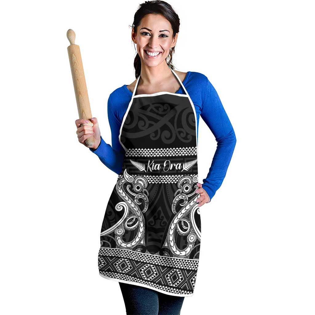 Kia Ora New Zealand Apron Maori Language Week Pango Taniko Motif - Aussie Hoodie