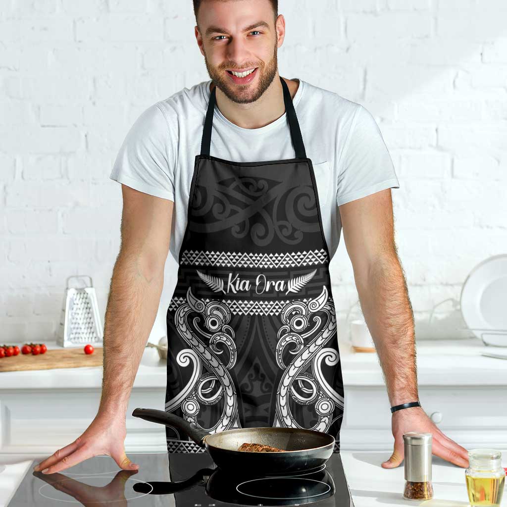 Kia Ora New Zealand Apron Maori Language Week Pango Taniko Motif - Aussie Hoodie