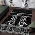 Kia Ora New Zealand Area Rug Maori Language Week Pango Taniko Motif - Aussie Hoodie