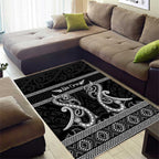 Kia Ora New Zealand Area Rug Maori Language Week Pango Taniko Motif - Aussie Hoodie