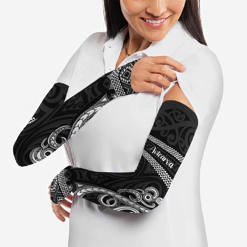 Kia Ora New Zealand Arm Sleeves Maori Language Week Pango Taniko Motif - Aussie Hoodie