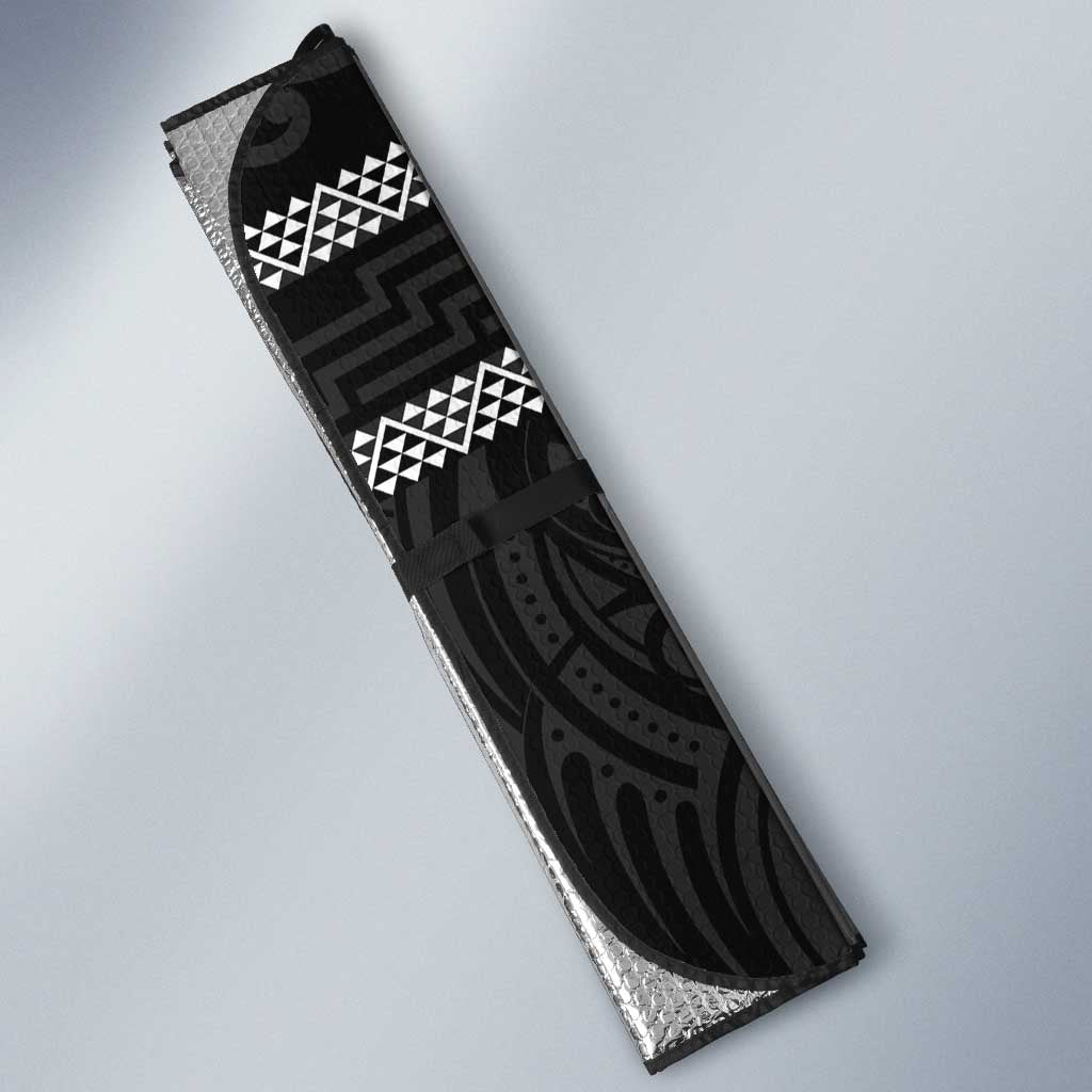 Kia Ora New Zealand Auto Sun Shade Maori Language Week Pango Taniko Motif - Aussie Hoodie