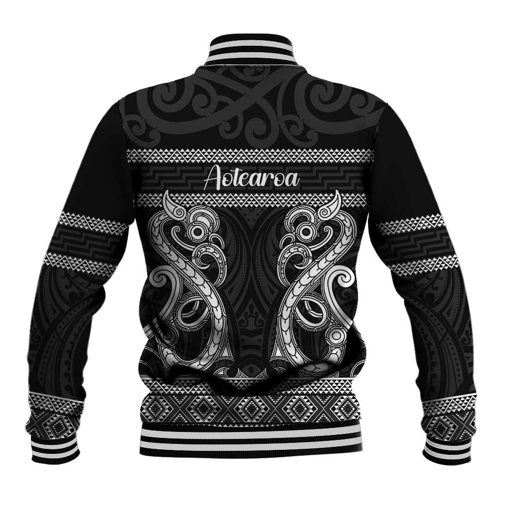 Kia Ora New Zealand Baseball Jacket Maori Language Week Pango Taniko Motif - Aussie Hoodie